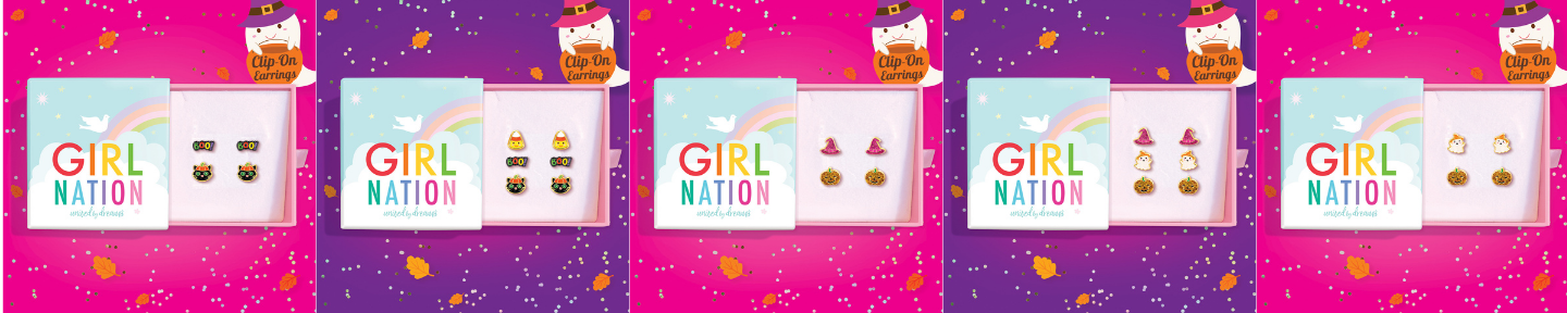 Halloween Duo and Trio Clipon Earring Gift Sets