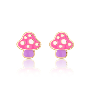 Mini Mushroom Earrrings